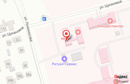 Бюро судебно-медицинской экспертизы по Республике Хакасия на ​Цукановой на карте