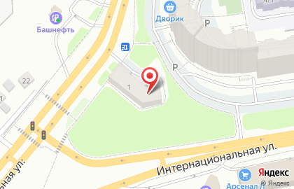 Строящиеся объекты, МУП ИСК на Интернациональной улице на карте
