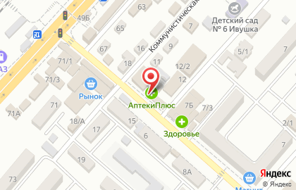 Стоматологический кабинет на улице Чкалова на карте