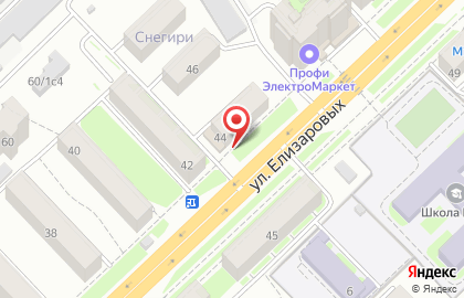 Торгово-сервисный центр БИТ на улице Елизаровых на карте