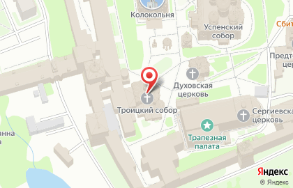 Троицкий собор в Москве на карте