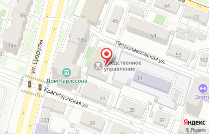 Следственное управление Следственного комитета РФ по Республике Башкортостан на Петропавловской улице на карте