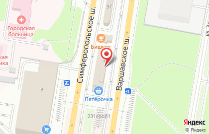 Центр спортивной подготовки Беркут на Симферопольском шоссе на карте