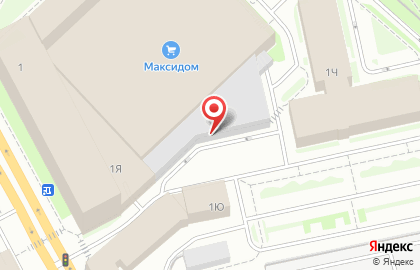 Гипермаркет Максидом в Василеостровском районе на карте