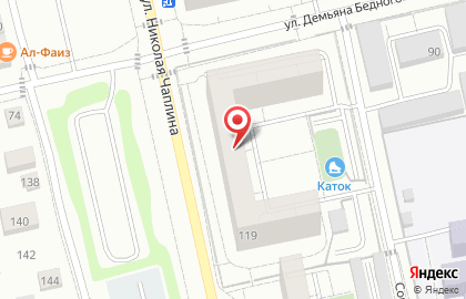 ОАО ХАНТЫ-МАНСИЙСКИЙ БАНК на улице Николая Чаплина на карте