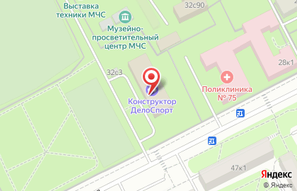 Школа тенниса Вадима Русланова в Филевском парке на карте