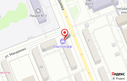 Кафе Doner House в Падунском районе на карте
