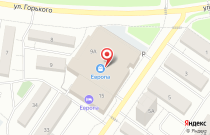 Магазин Оптима на улице Горького на карте