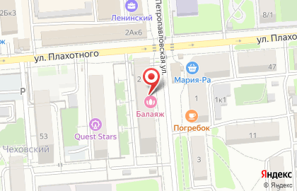 Булочная на Петропавловской улице на карте