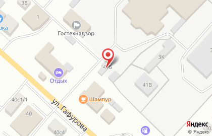 Винтури на улице Гафурова на карте