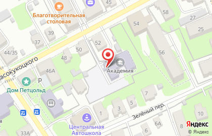 Центр творческого развития Академия на карте
