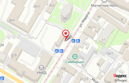 Торгово-офисный центр Олимп в Ленинском районе на карте