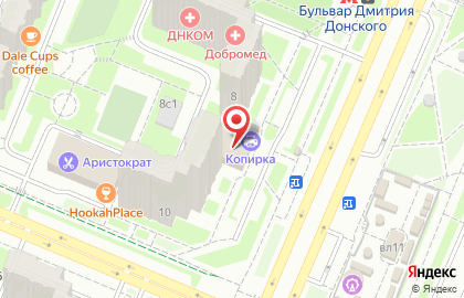 Копировальный центр Копирка Бульвар Дмитрия Донского на карте