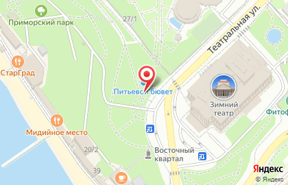 Питьевой бювет в Сочи на карте