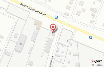 Строительная база Сибиряк на Магистралиной улице на карте