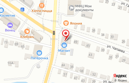 Магазин алкогольных напитков Красное & Белое, сеть магазинов алкогольных напитков на улице Чапаева на карте