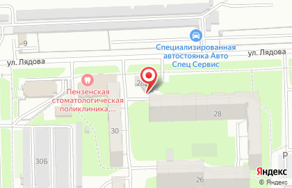 Продуктовый магазин в Октябрьском районе на карте
