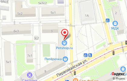 Магазин цветов на улице Измайловская на карте
