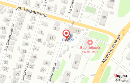 Продовольственный магазин на улице Талалихина на карте