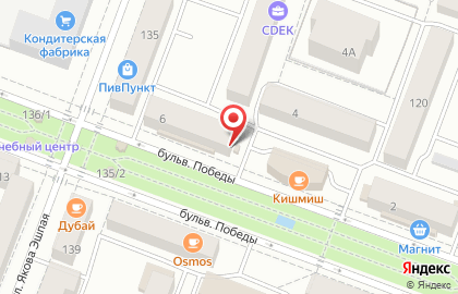 Салон-магазин Матрица на бульваре Победы на карте