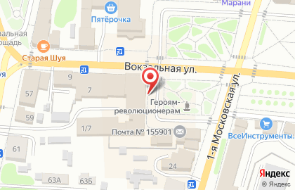Промсвязьбанк в Иваново на карте