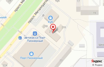 Супермаркет Пятёрочка, сеть супермаркетов на проспекте Металлургов на карте