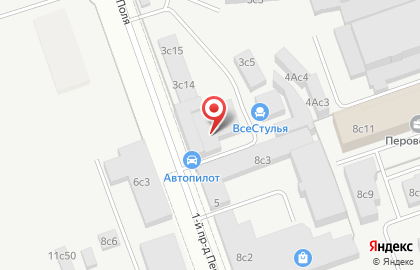 Автосервис Автопилот в 1-м проезде Перова Поля на карте