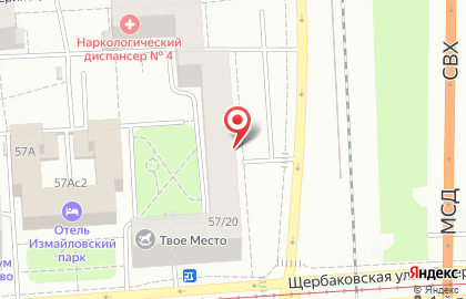 Московский Индустриальный Банк, ОАО на Партизанской на карте