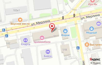 Служба заказа товаров аптечного ассортимента Аптека.ру на улице Петра Мерлина на карте