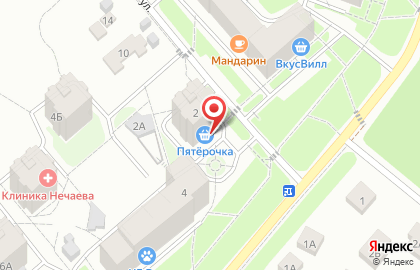 Супермаркет Пятёрочка в Москве на карте