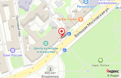 Киоск печатной продукции Роспечать на Большой Московской улице, 35 киоск на карте