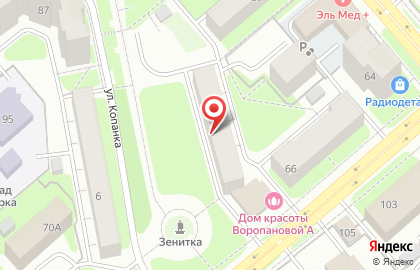 Студия интеллектуального развития Белый кролик на Зосимовской улице на карте