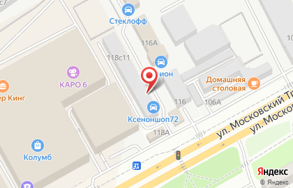 Магазин по продаже и установке ксенона Xenonshop72 на Московском тракте на карте