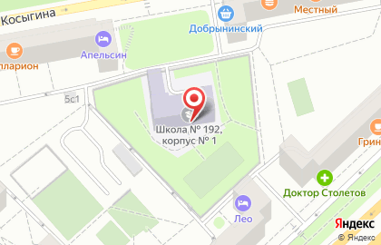 Средняя общеобразовательная школа №192 с дошкольным отделением на Ленинском проспекте, 34а на карте
