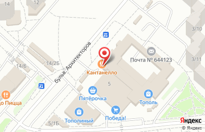 Кондитерская фабрика Ласёна на улице Архитекторов на карте