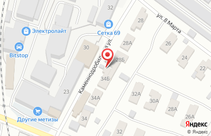 Магазин строительных материалов Бовис на улице 8 Марта на карте