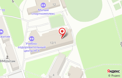 Бассейн, НГУ на карте