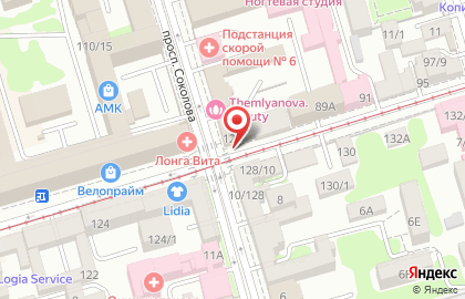 Служба экспресс-доставки Pony Express на проспекте Соколова на карте