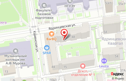 Апарт-отель Ирис на Ядринцевской улице на карте