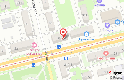 Продуктовый магазин на улице Бекетова на карте