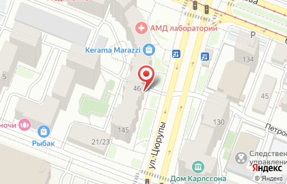 Уфимский филиал Банкомат, АКБ Росбанк на улице Цюрупы на карте