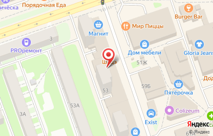 Нижегородский филиал Банкомат, Московский индустриальный банк на улице Гайдара, 53г в Дзержинске на карте