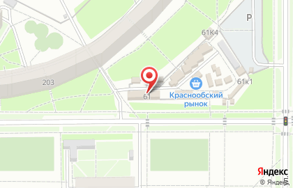 Продуктовый магазин Мясной в Новосибирске на карте