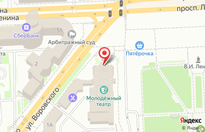 Челябинский государственный молодежный театр на карте