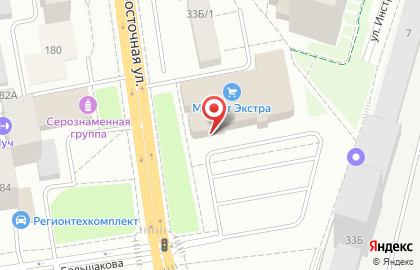 Магазин постоянных распродаж Галамарт в Октябрьском районе на карте