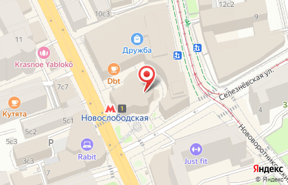 Мобил Элемент на Новослободской улице на карте