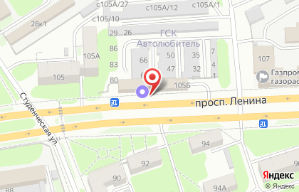 ООО ГорГаз на проспекте Ленина на карте
