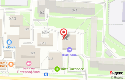 Шиномонтажная мастерская Колесница в Красносельском районе на карте