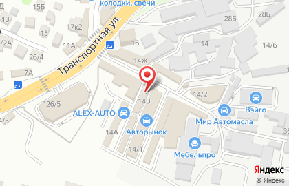 Магазин автоаксессуаров в Центральном районе на карте