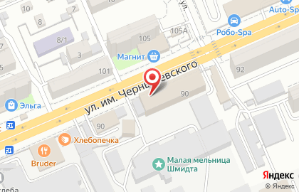 Банкомат Агророс на улице Чернышевского на карте